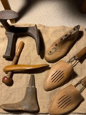 Cordonnerie (Lot) embauchoir, enclume de cordonnier, Ancien .