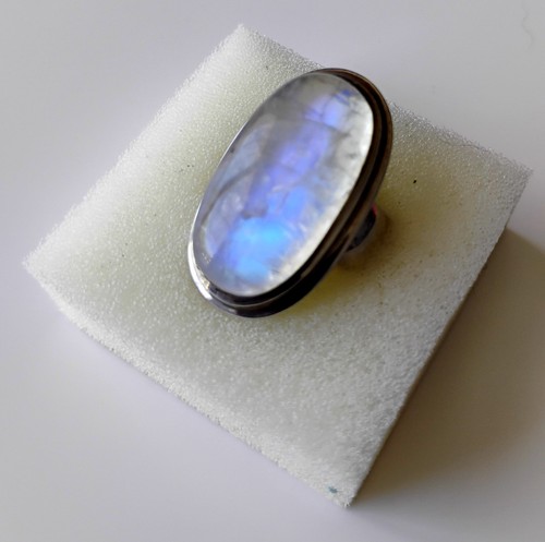 Bague pierre lune et - en, de
