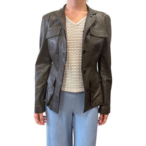 Gucci veste saharienne cuir - veste,