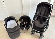Poussette pliante Et léger 3 en 1 avec siège auto Sécurité pour bébé  Norme Eu
