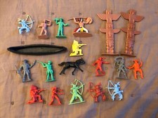 Lot soldats plastique western - soldats,