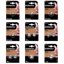 Piles Duracell CR 1220 1616 1620 1632 2016 2025 2032 2430 2450 bouton lithium 3V