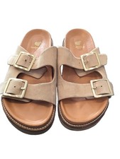 Très Belles Mules Daim Beige Clair Bobbies 40 Tbe Authentique 