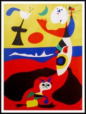 Joan MIRO : l'été, lithographie originale pochoir signée 1938