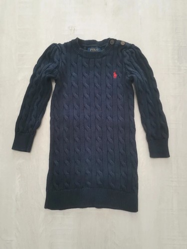 Robe pull torsadée bleu
