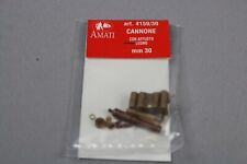 ZC3081 Amati 4159/30 accastillage bateau miniature canon chariot 30mm cannon