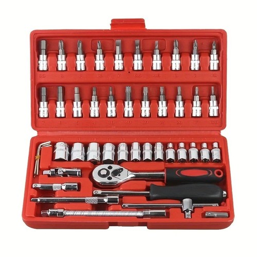 Coffret cliquet pièces - 46,