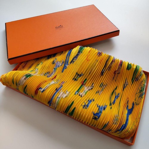 Foulard plissé soie - plissé,