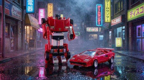 Lamborghini countach rouge - lamborghini,