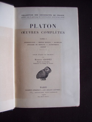 Platon oeuvres complètes - platon,