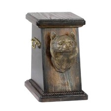 Urne En Bois Chihuahua À Poil