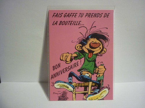 Carte postale gaston lagaffe - carte,