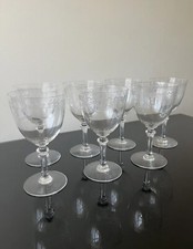 Lot De 7 Verres A Eau En Cristal De Saint Louis Modèle Millet