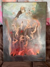 Tableau huile sur toile J.B