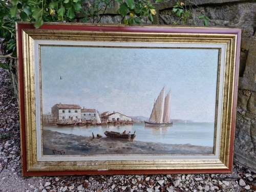 Peinture ancienne huile - , sur