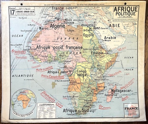 Ancienne carte scolaire - 🌍,