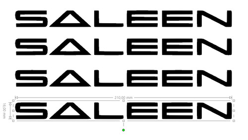 Stickers saleen mustang gt - mustang,