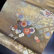 Kimono japonais 211 ouvert Nagoya Obi pure soie