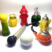 AVON vintage  Lot de 8 flacons divers parfums de 16 à 8 cm - Vide ou entamé