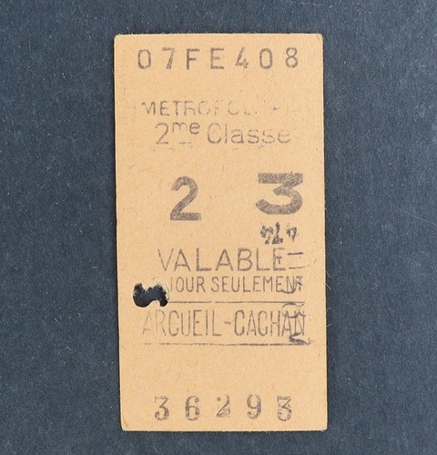 Ancien ticket paris métro - ancien,