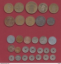 PIECE DE MONNAIE EUROPE-  Pays Scandivanes -Suède -Norvège--Islande dans l 'état