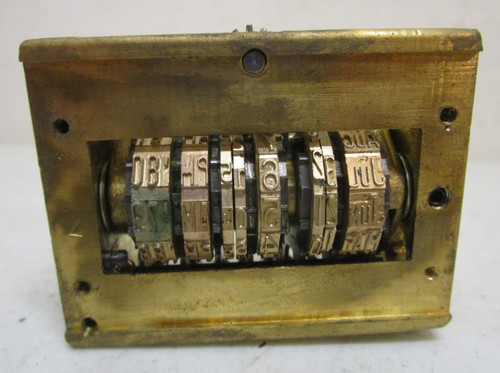 Vintage brass letterpress - 1,