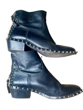 Zadig & Voltaire Mini Leather Studded Ankle Boots