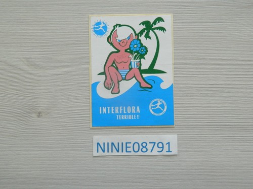 Autocollant interflora fleur - autocollant,