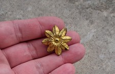 Ancienne décoration / cache clous ROSACE, BRONZE ou LAITON MEUBLE, d=2.5cm N°24C