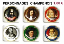 CAPSULES DE CHAMPAGNE GENERIQUES PERSONNAGES CELEBRES EN CHAMPAGNE