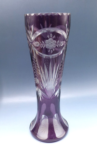 Ancien vase cristal - vase,