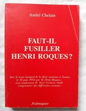 Faut-il fusiller Henri Roques par Chelain : Confessions de Kurt Gerstein