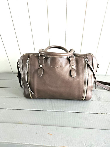 Sac cuir taupe soft - soft, vintage