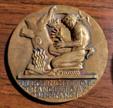 Grosse Médaille En Bronze EDF