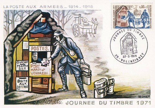 Carte postale 1er - jour, timbre