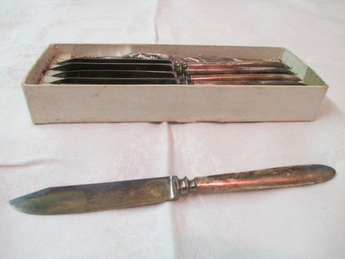 Antique silver plated set 6 - antique, of