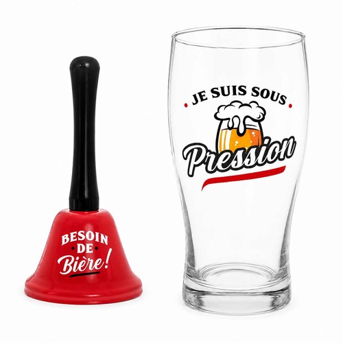Coffret verre bière - bière, 50