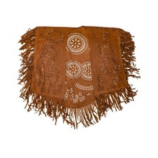 CAPE INDIENNE SUÉDINE MARRON