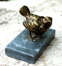 ancien petit oiseau en bronze un moineau  ( bronze de vienne )