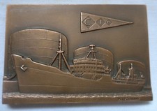 MEDAILLE BRONZE 1976  M. LEOGNANY C.I.M COMPAGNIE INDUSTRIELLE MARITIME LE HAVRE