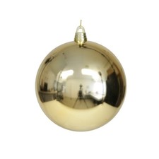 BOULE PLASTIQUE BRILLANTE DÉCO NOËL 180MM OR