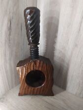 Casse Noix Noisettes À Vis en Bois Léon Gontard Grenoble Ancien 