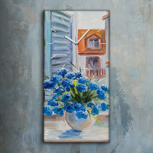 Horloge décorative sur - , toile