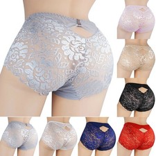 Hommes Dentelle Transparent sous-Vêtement Sexy Sissy Clairon Pochette Slip Neuf