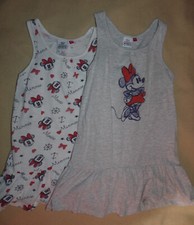 Lot de 2 robes d'été en coton Minnie Disney pour fille 5-6 ans - TBE