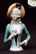B 1850 rare statuette poupée Half doll 9.5c50g porcelaine saxe deutschland fine
