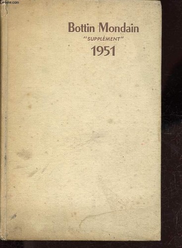 Bottin mondain supplément