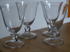 DAUM FRANCE 4 ANCIENS VERRES A