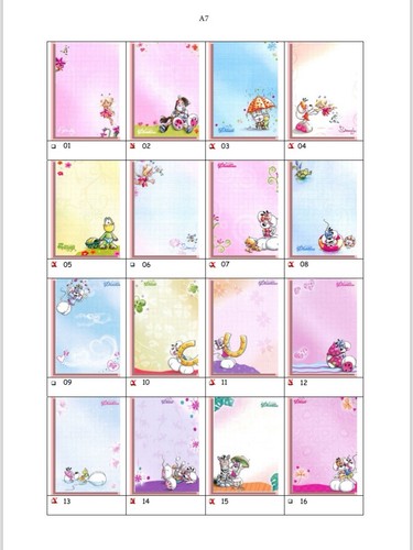 Lot 500 feuilles - feuilles, diddl