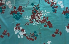 COUPON TISSU BLEU ET MARRON